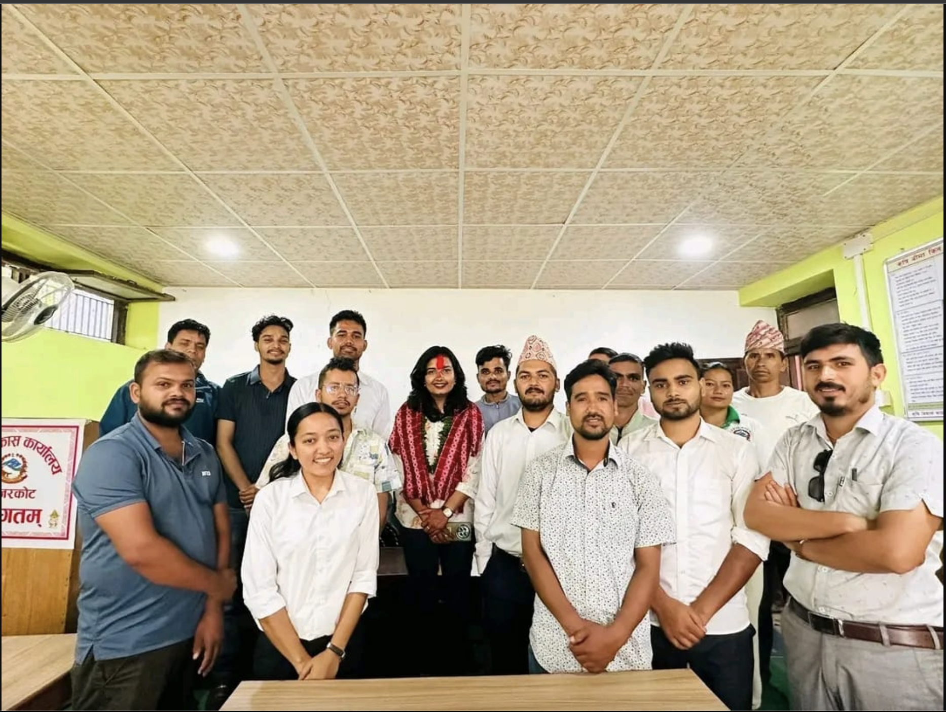 कार्यालय प्रमुख श्री बिद्या गौतम ज्यू को स्वागत कार्यक्रम